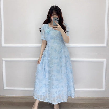 SV 6735 – Verla Neck Flower Dress