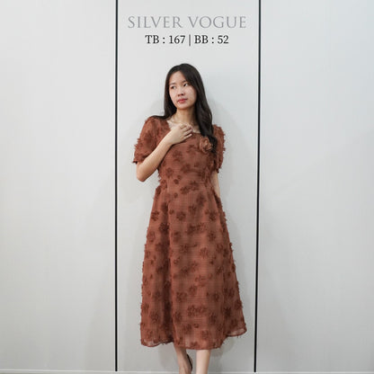 SV 6735 – Verla Neck Flower Dress
