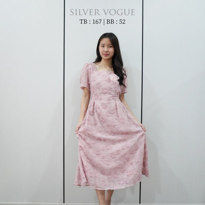 SV 6735 – Verla Neck Flower Dress