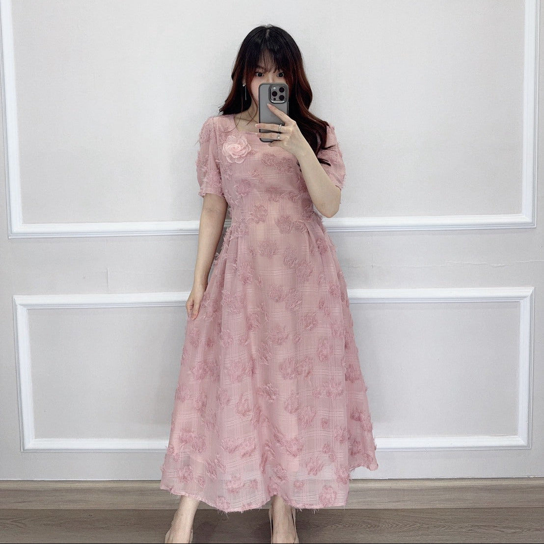 SV 6735 – Verla Neck Flower Dress