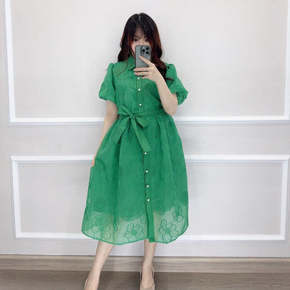 SV 6826 – Rosette Pearl Dress