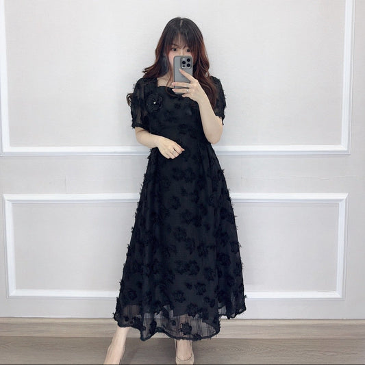 SV 6735 – Verla Neck Flower Dress