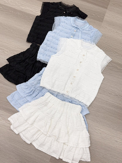 SV 6688 - Povella Ruffle Top/Skort