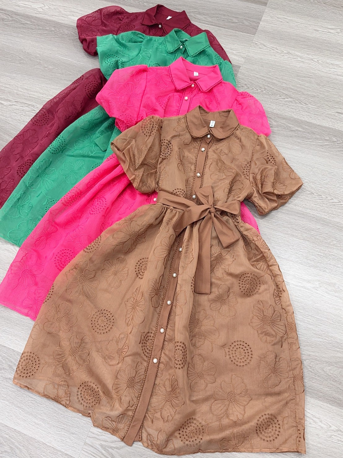 SV 6826 – Rosette Pearl Dress