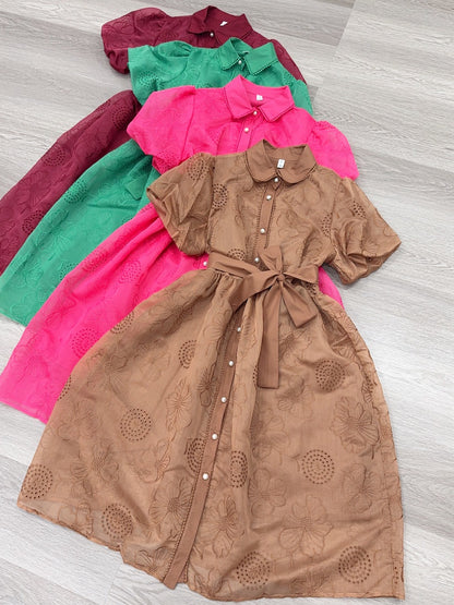 SV 6826 – Rosette Pearl Dress