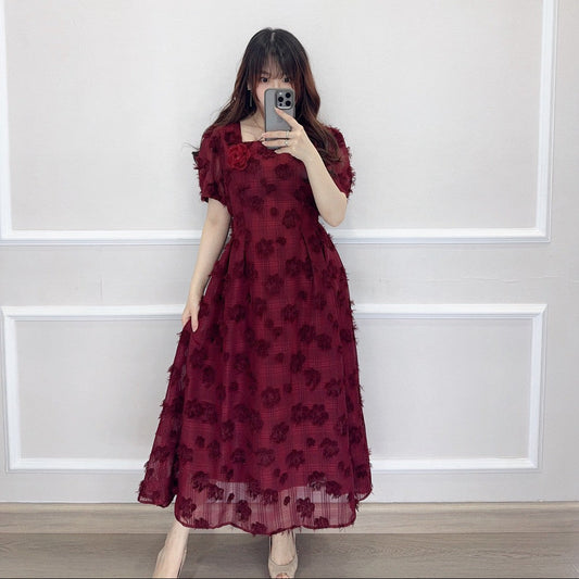 SV 6735 – Verla Neck Flower Dress