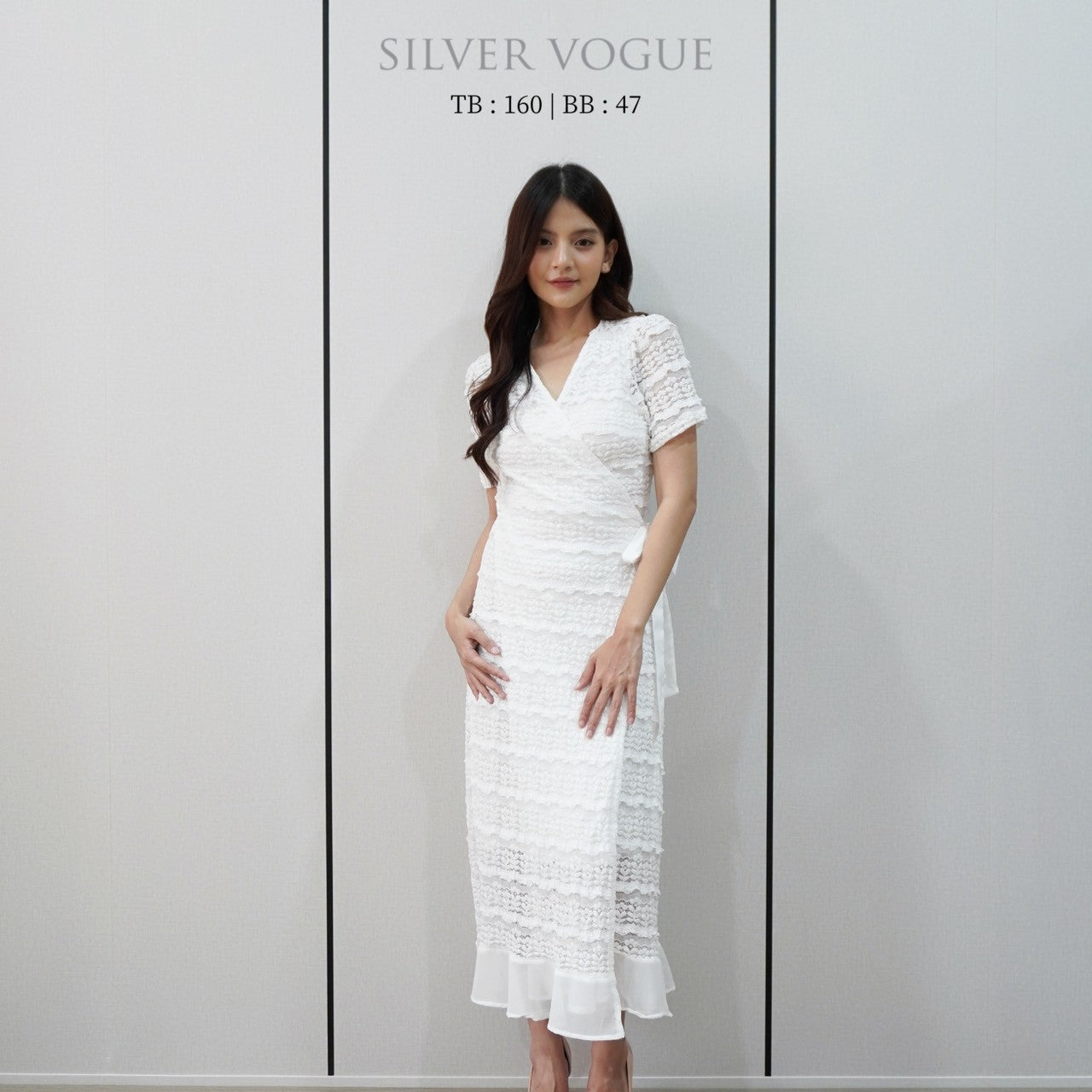 SV 6853 – Peacock Overlay Dress